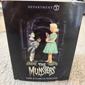Dept 56 EDDIE & MARILYN MUNSTER‎ Resin Accessory 6005637 2019 Retired NOIB